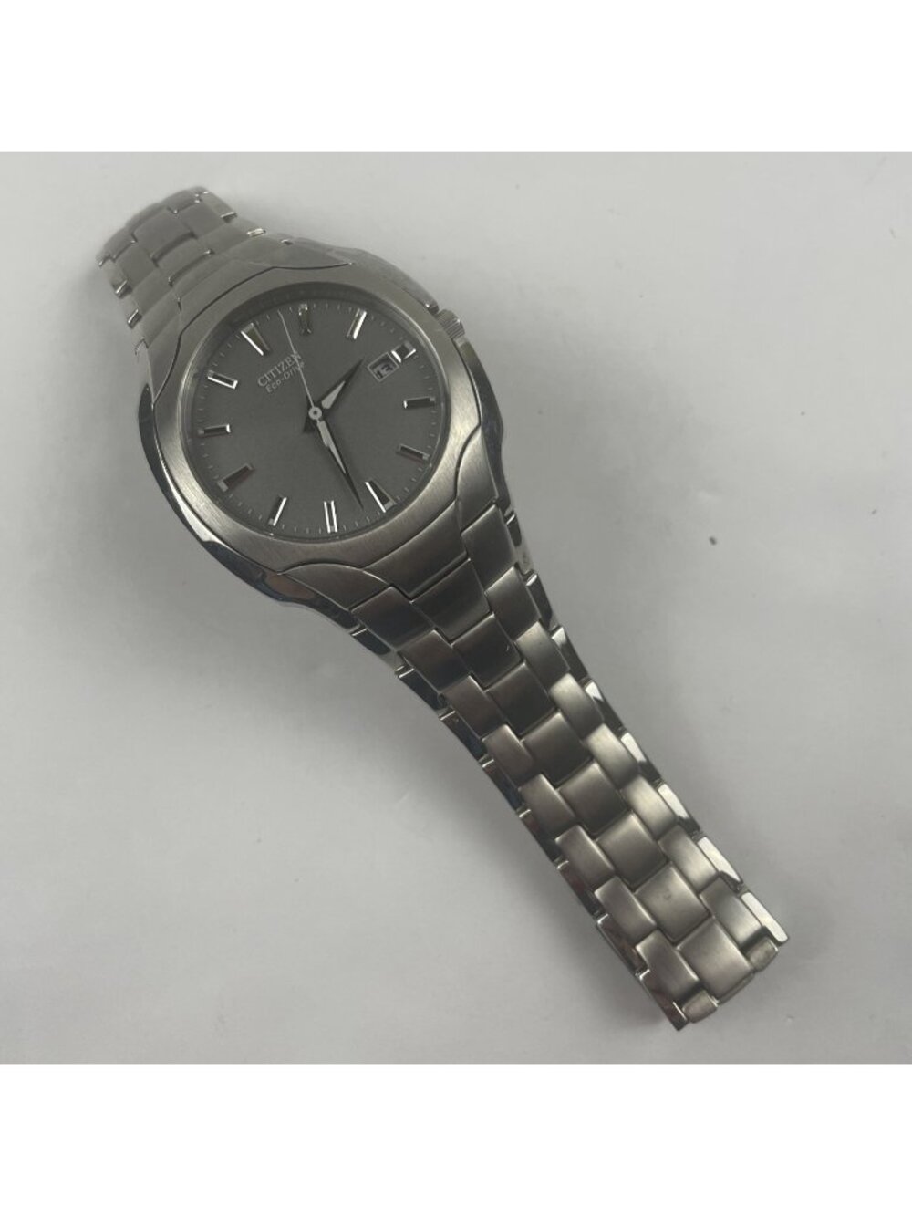 Citizen Eco-Drive Watch Stainless Steel Water Resistant E111-S022240 Japan